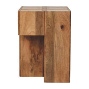 Mango Wood Block Side Table
