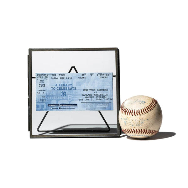 Steel and Glass Double-Sided Photo Frame