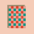 Checkerboard Christmas Greeting Card Set