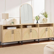 Arched Rattan Panel Buffet Cabinet – buffet (view 4) | Roost & Roam