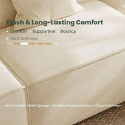 Velvet-Finish Modular Reclining Sectional Sofa