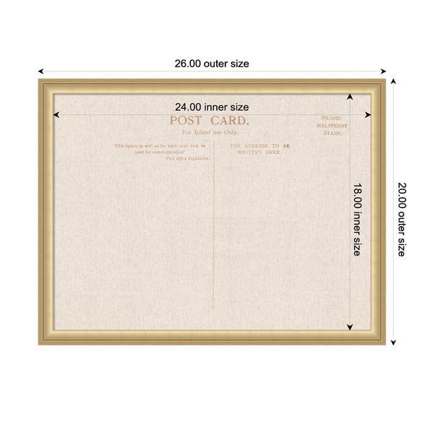 Postcard Print Linen Pinboard
