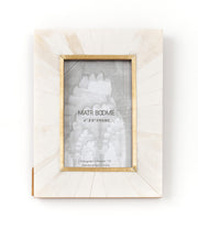 Bone Mosaic Brass Inlay Picture Frame