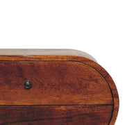 Chestnut Oval Mango Wood Nightstand