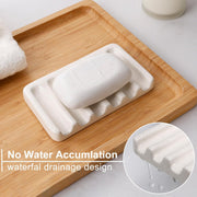 Fluted Ceramic Bathroom Accessory Set