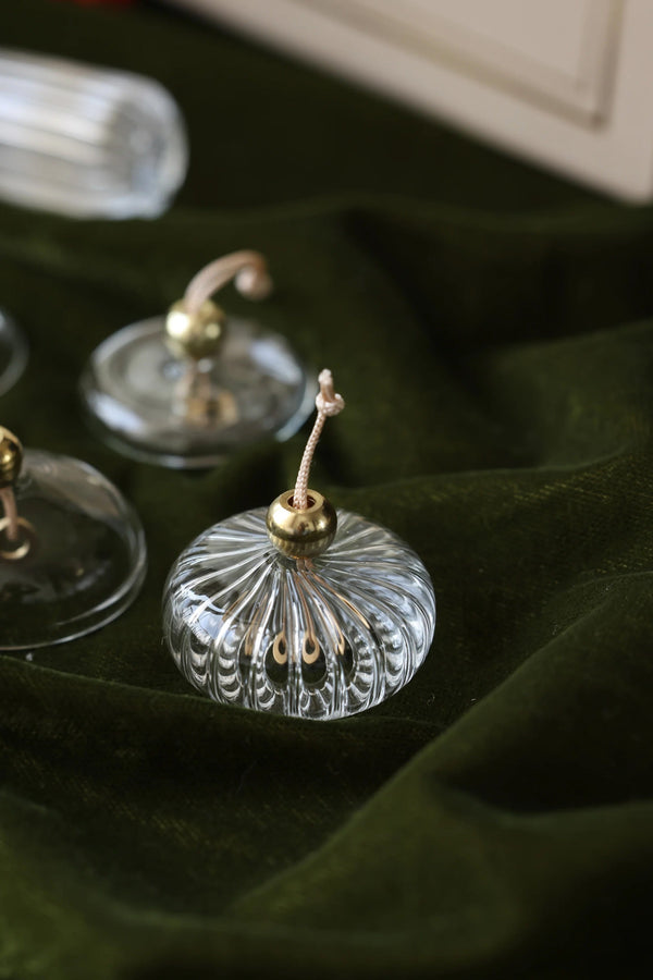 Borosilicate Glass Ornaments, Set of 4