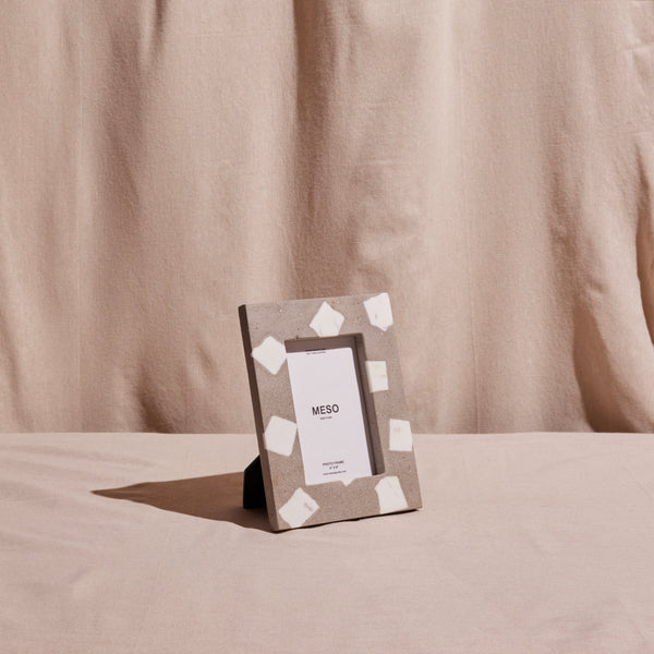 Concrete Marble Inlay Picture Frame