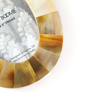 Horn Inlay Oval Picture Frame