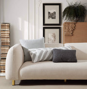 Boucle-Texture Memory Foam Throw Pillow