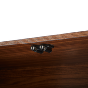Reeded Walnut-Finish Sideboard Cabinet 64in