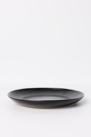 Matte Black Ceramic Dinner Plate Set