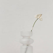 Frosted Glass Sculptural Vase