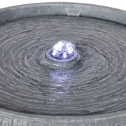 Ridged Concrete-Finish Bowl Fountain — additional product view 12