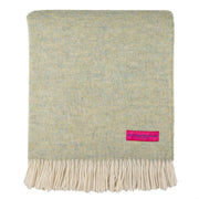 Herringbone Lambswool Fringe Throw