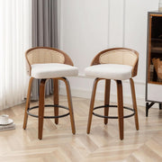 Rattan Back Swivel Counter Stool (view 8) | Roost & Roam