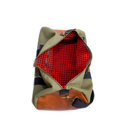 Ripstop Leather-Trim Weekender Duffel