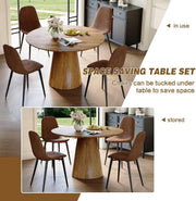 Round Pedestal Dining Set Four – dining room set (view 8) | Roost & Roam
