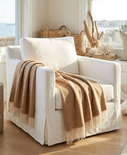 Herringbone Lambswool Fringe Throw