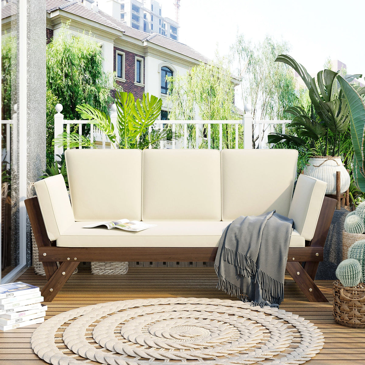The patio seat that shifts with the afternoon