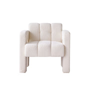 Boucle Upholstered Accent Chair — scale reference and proportion detail
