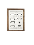 Wide Wood-Grain Frame Hardware Print