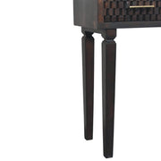 Carved Mango Wood Console Table