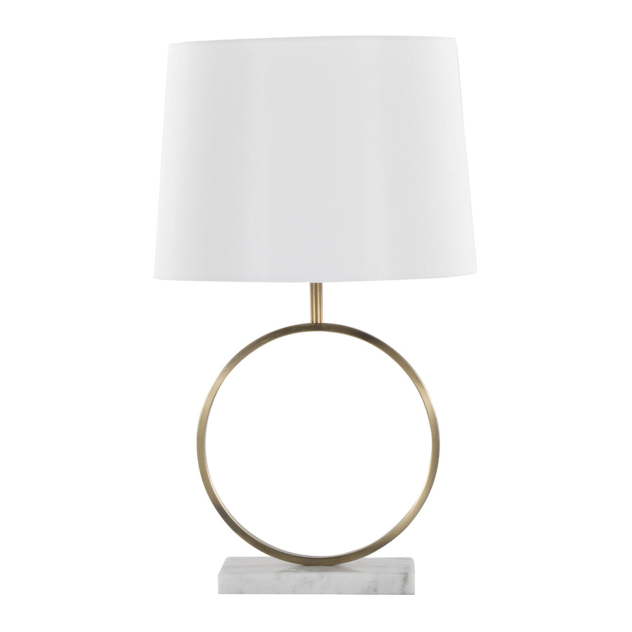 Marble Base Ring Table Lamp