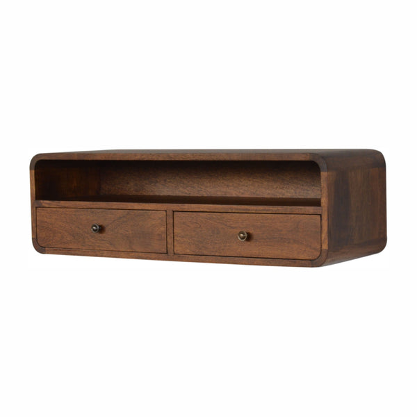 Chestnut Mango Wood Floating Console