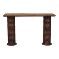Sculpted Column Mango Wood Console Table