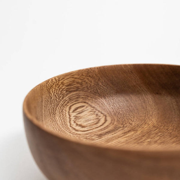 Turned Wood Serving Bowl