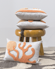 Punch Needle Eco-Cotton Coral Pillow