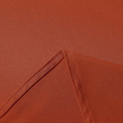 Burnt Orange Polyester Rectangle Tablecloth