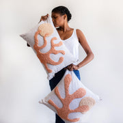 Punch Needle Eco-Cotton Coral Pillow
