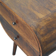 Chestnut Oval Mango Wood Nightstand