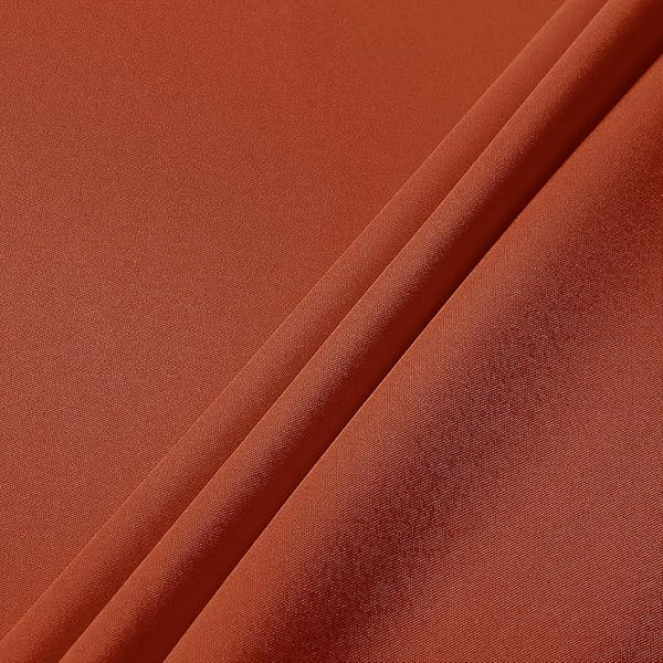 Burnt Orange Polyester Rectangle Tablecloth