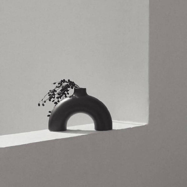 Arch-Form Matte Ceramic Vase