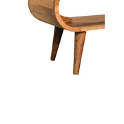 Rounded Mango Wood Coffee Table