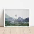 Hudson Valley Landscape Monotype Print