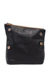 Surplus Leather Asymmetric Makeup Bag