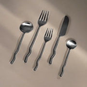 Wavy-Handle Stainless Flatware Set
