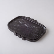Hand-Carved Black Marble Tray