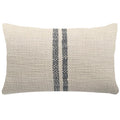 Slub Cotton Chevron-Stripe Lumbar Pillow