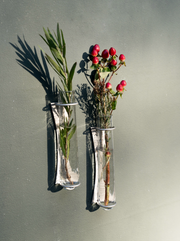 Glass Wall Bud Vase Set