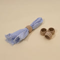 Thread-Wrapped Jute Napkin Ring Set