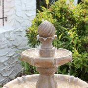 Two-Tier Solar Outdoor Water Fountain