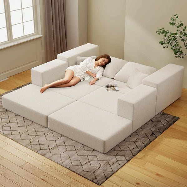Modular Fabric Sectional Sofa