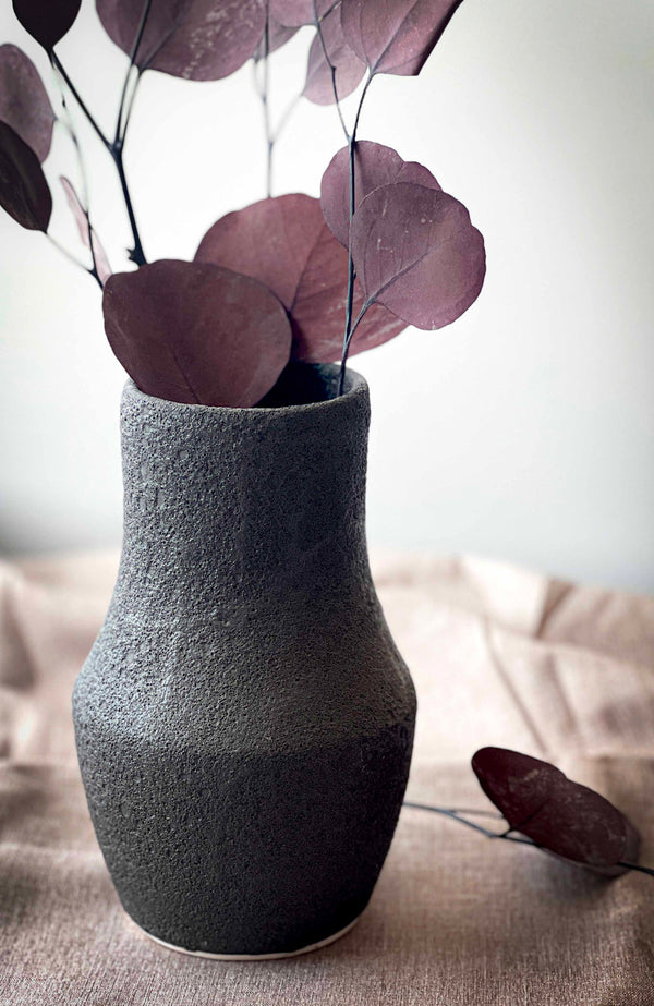 Frothy Glaze Porcelain Crater Vase