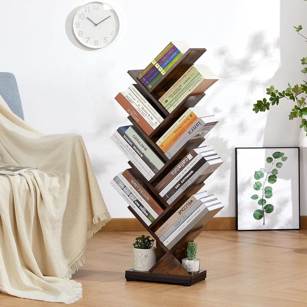 Wood-Grain MDF Tree Bookcase – book case (view 4) | Roost & Roam