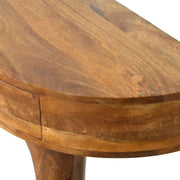 Mango Wood Pedestal Console Table