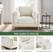 Boucle Upholstered Accent Chair – chair (view 7) | Roost & Roam